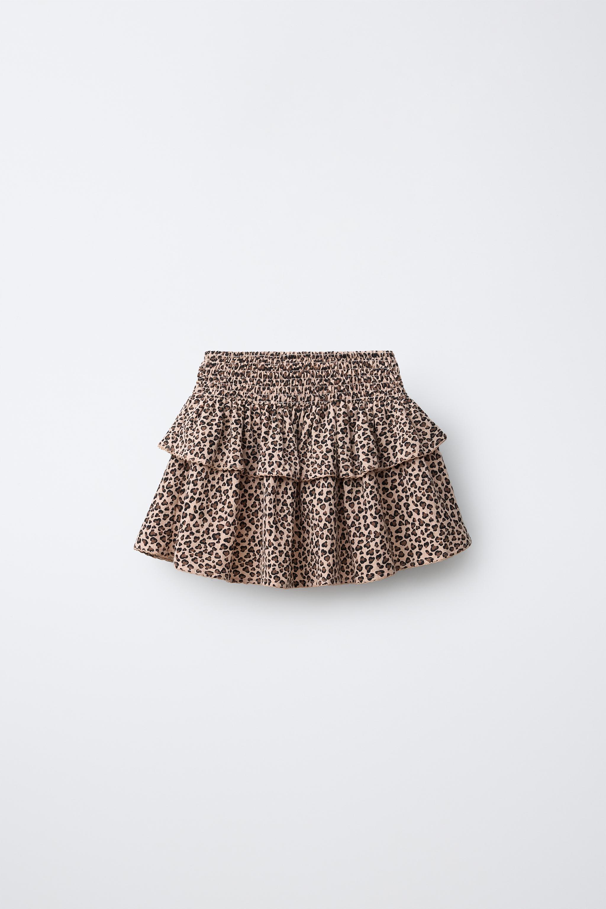 JUPE À ÉLASTIQUES ANIMAL PRINT